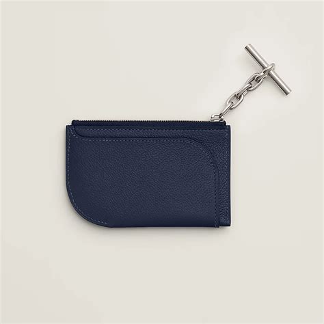 hermes cloth makeup bag|hermes card holder with strap.